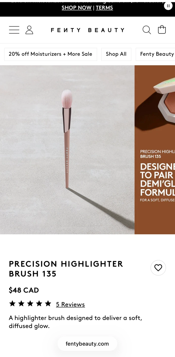 🆕 Fenty Beauty 135 Precision Highlighter Brush - photo 4