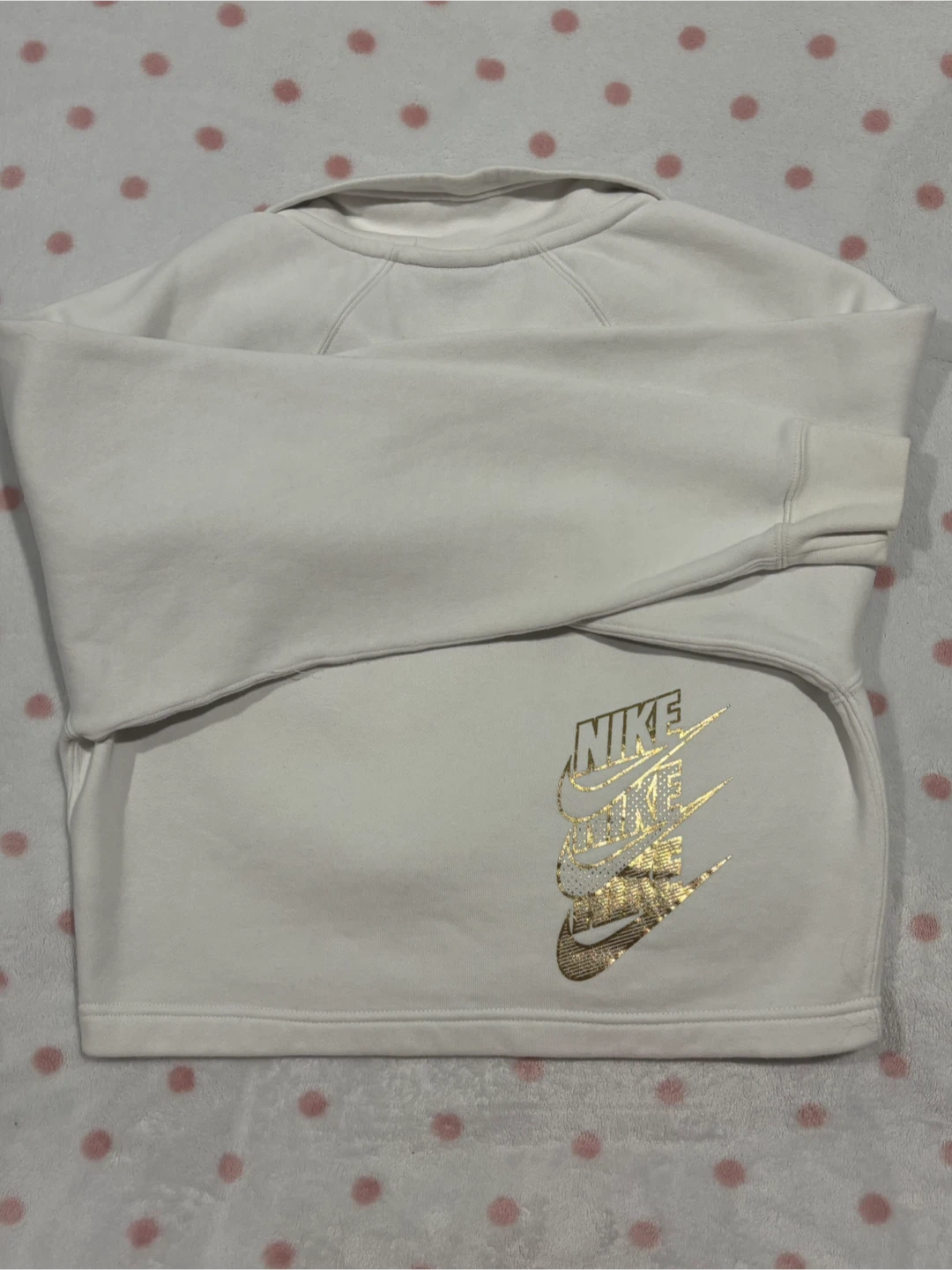 Nike White "Just Do It" Quarter Zip Sweatshirt XS - photo 2