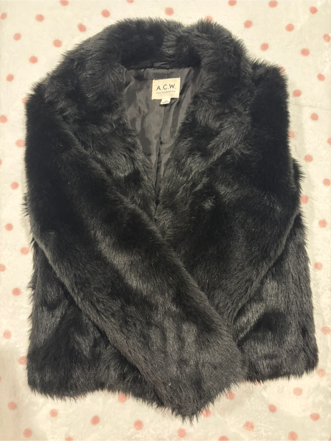 A.C.W. Faux Fur Jacket Size S/P
