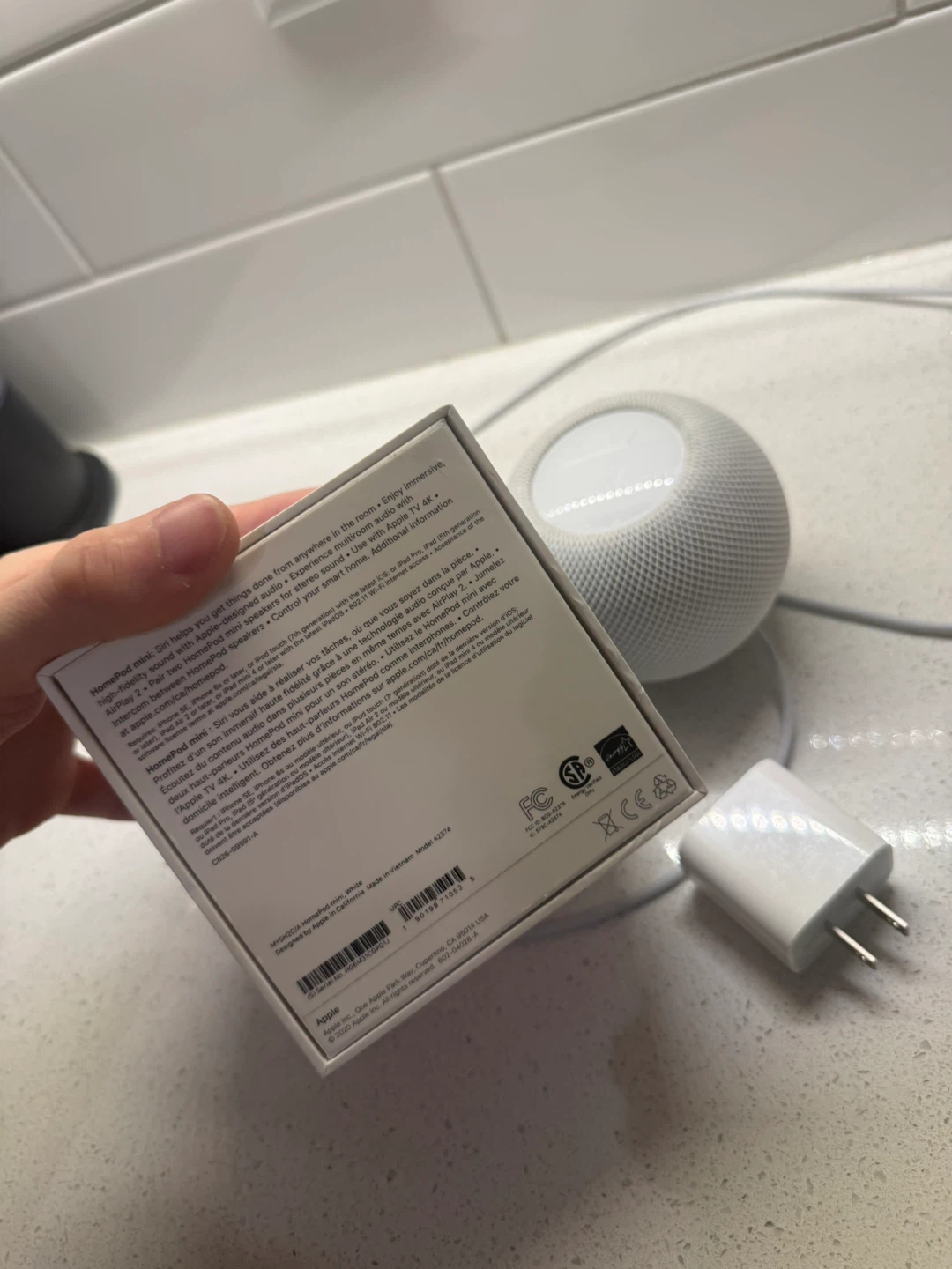 Apple HomePod mini Smart Speaker (White) - photo 3