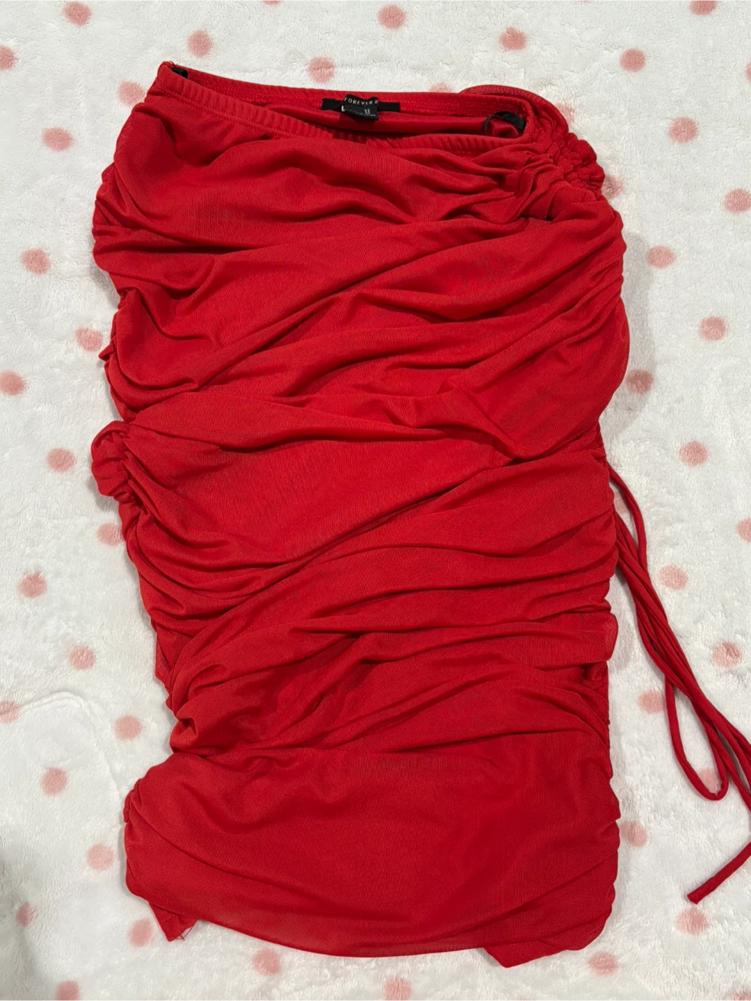 Forever 21 Red Crop Top & Skirt Set XS - photo 2