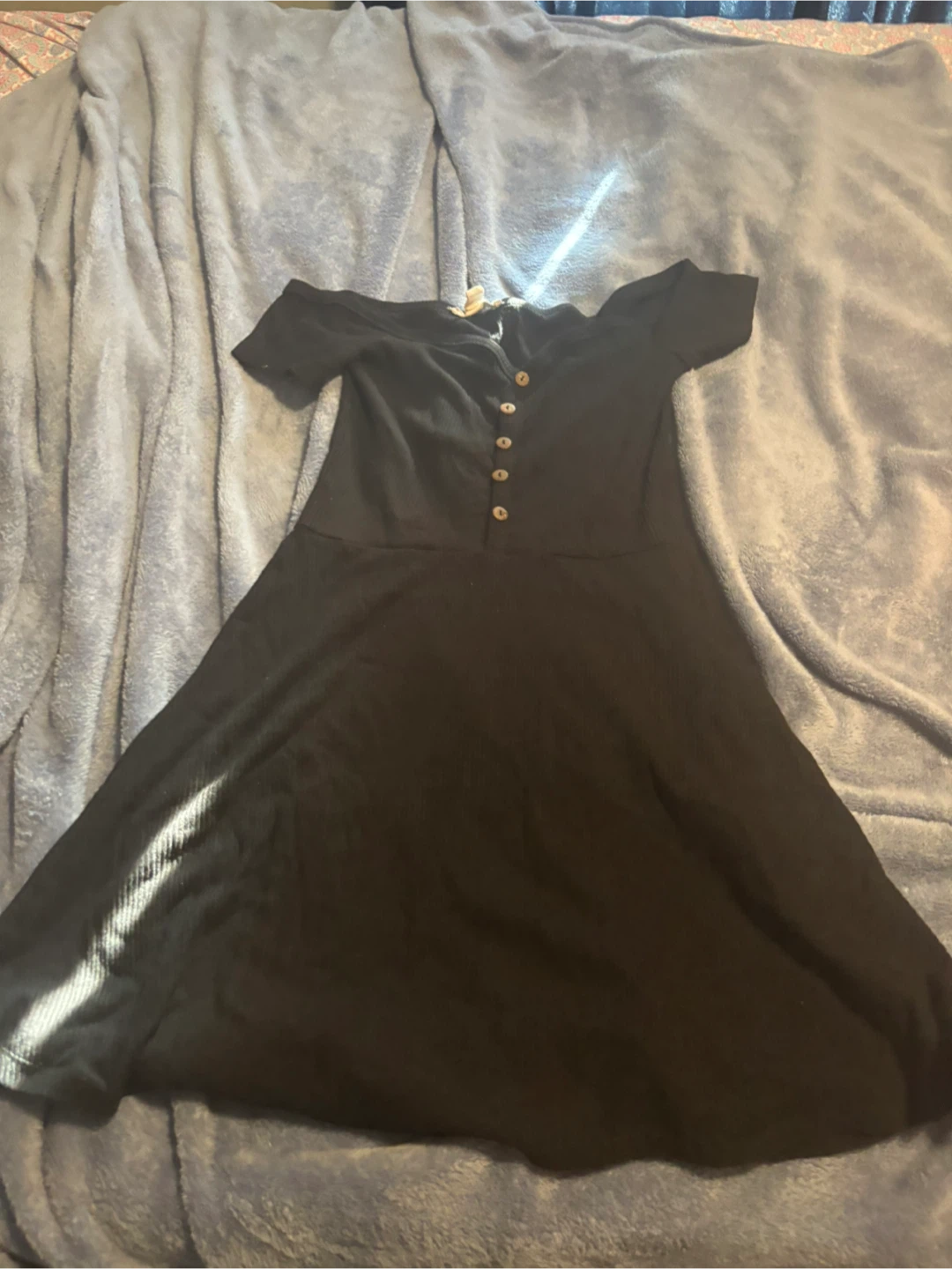 Urban Heritage Black Off-the-Shoulder Dress Size S