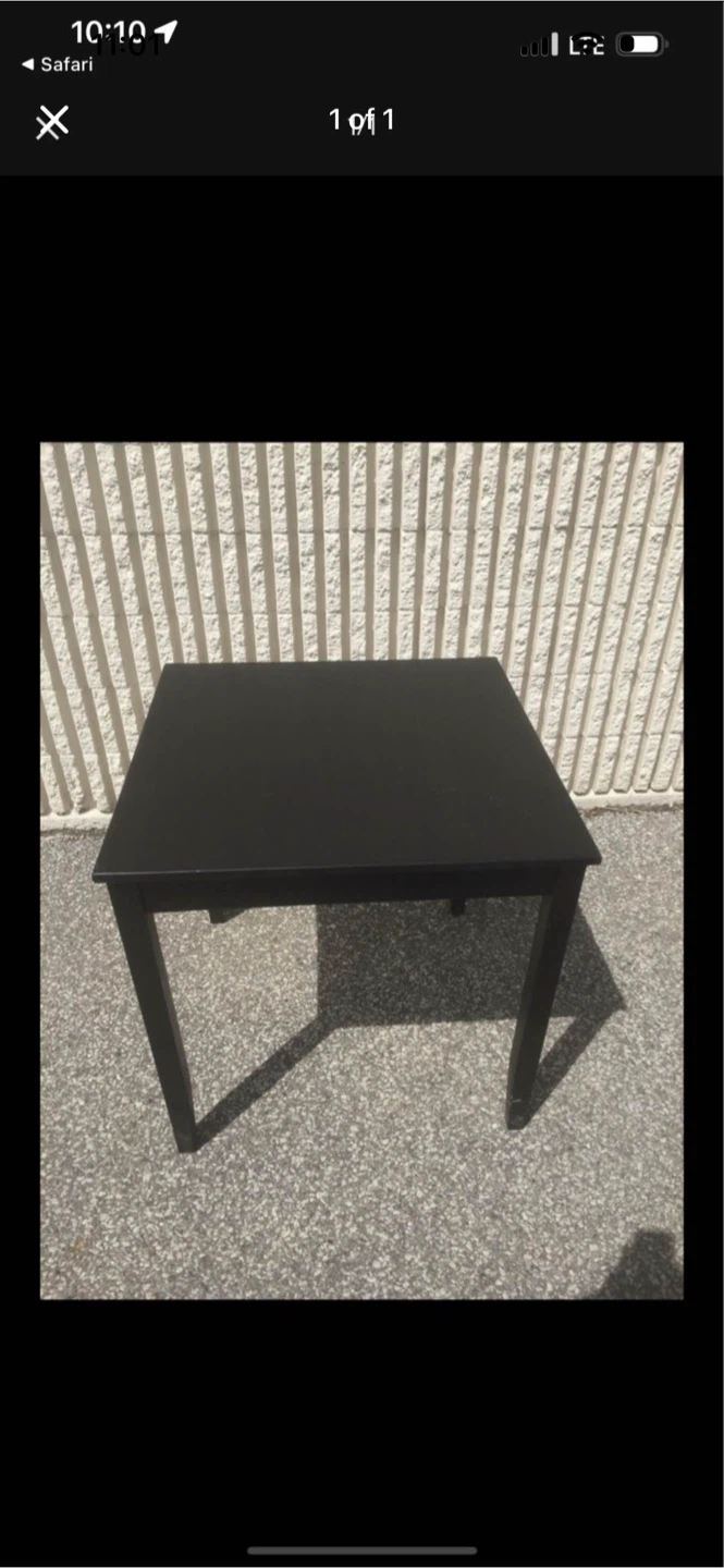 Black Side Table