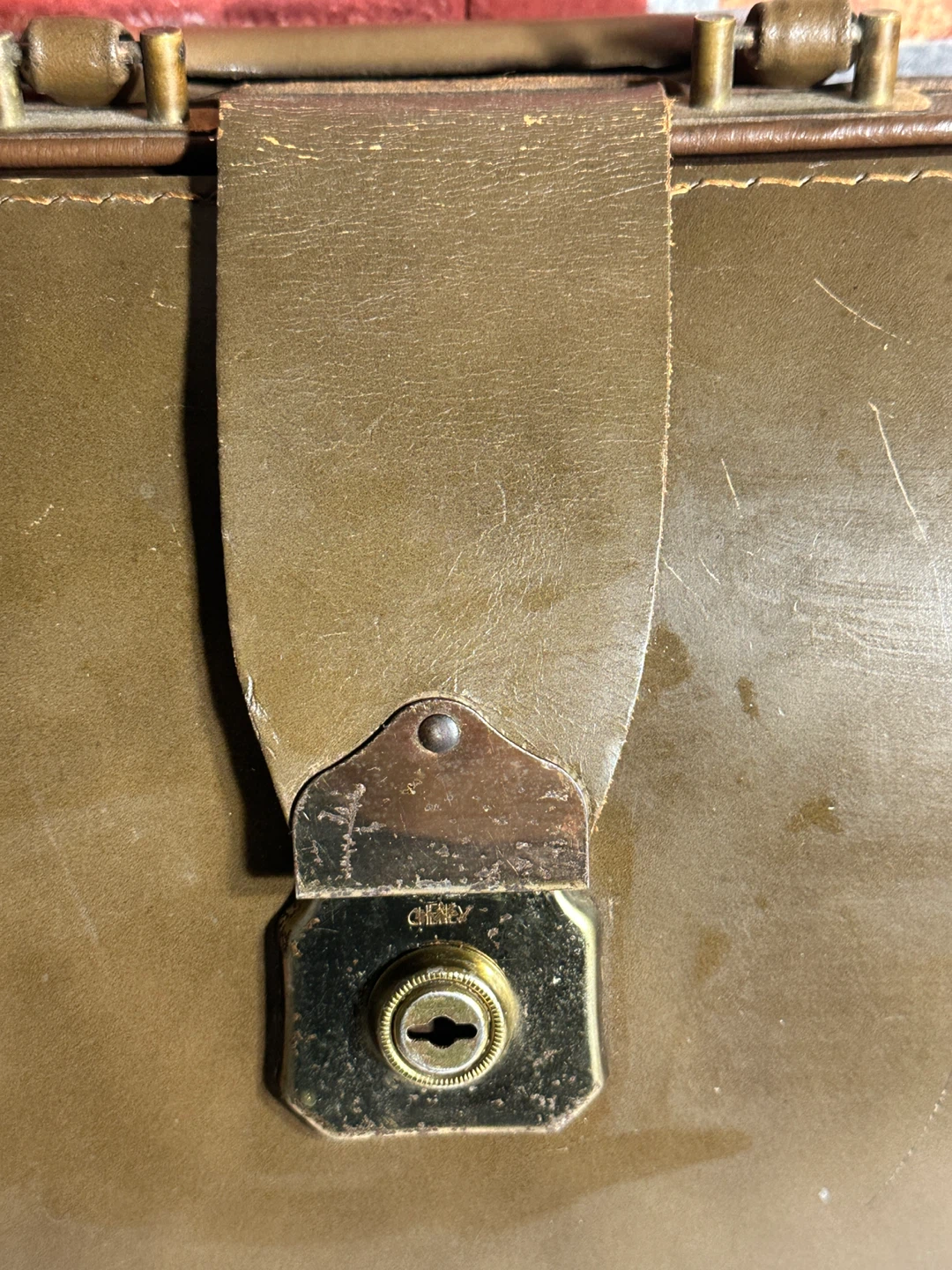 Vintage Leather Briefcase - Brown - photo 5