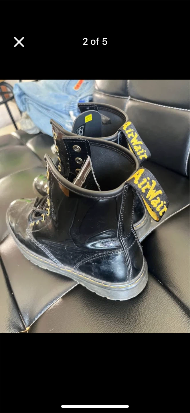 Dr. Martens Black Patent Leather Boots - photo 2