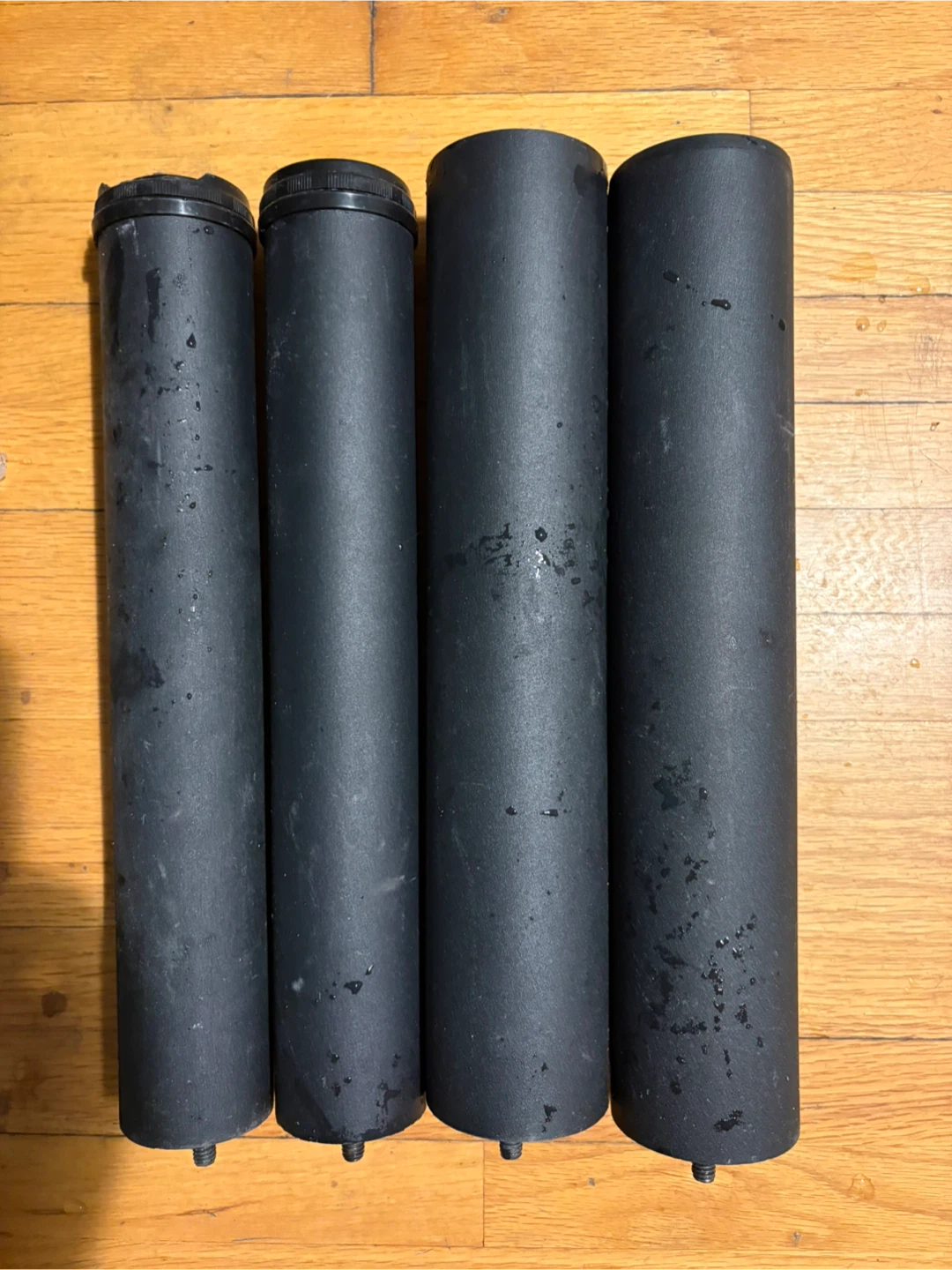 Set of 4 Black Furniture Legs