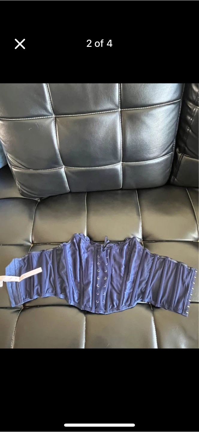 Victoria's Secret Dream Angels Corset Top Navy Blue S - photo 2