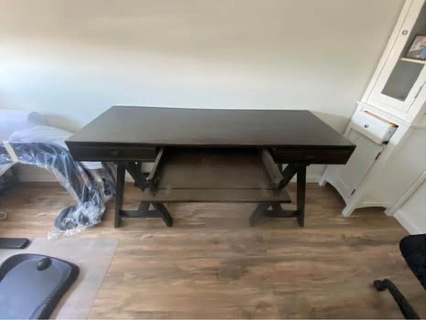 Pennsylvania House Dark Wood Desk with Drawers