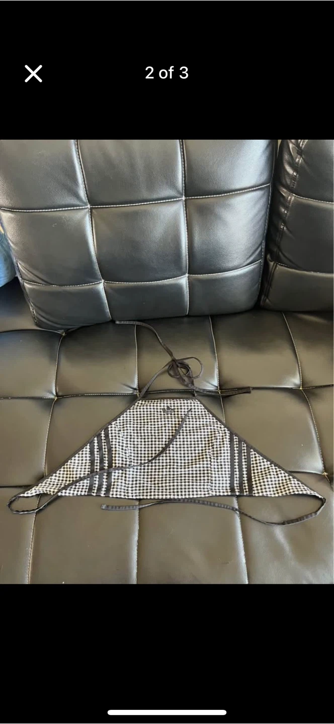 Adidas Black White Gingham top - photo 2