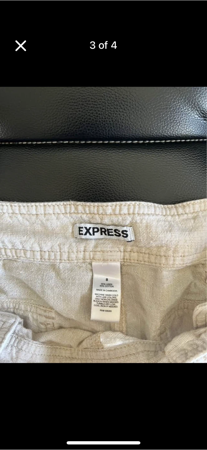Express Women's Linen Blend Shorts Size 8 - photo 2