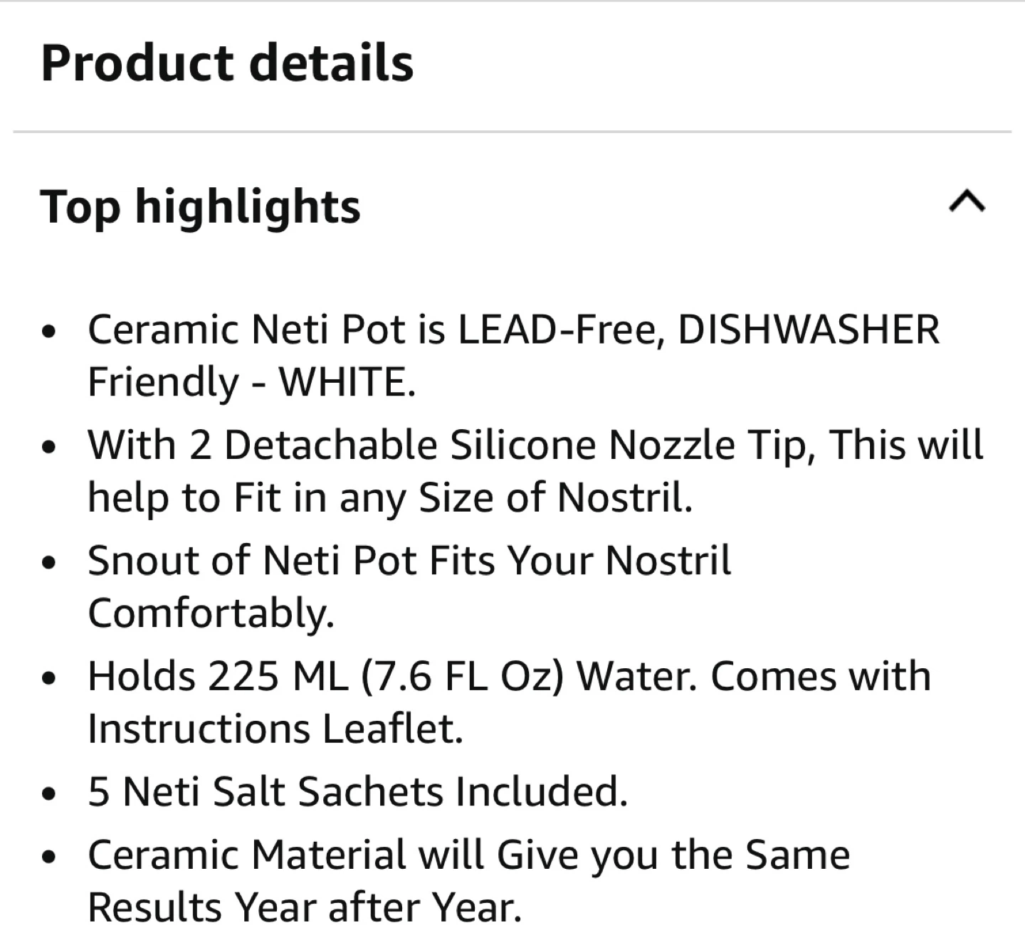 Ceramic Neti Pot - White - photo 4