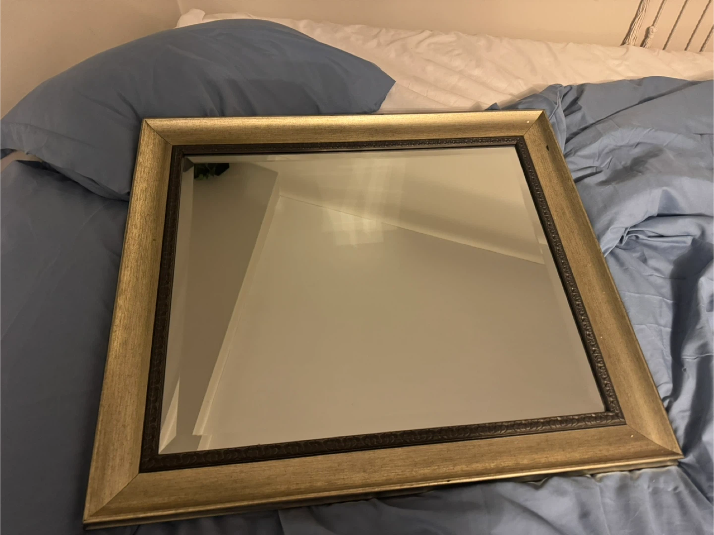 Gold Framed Square Mirror - photo 2