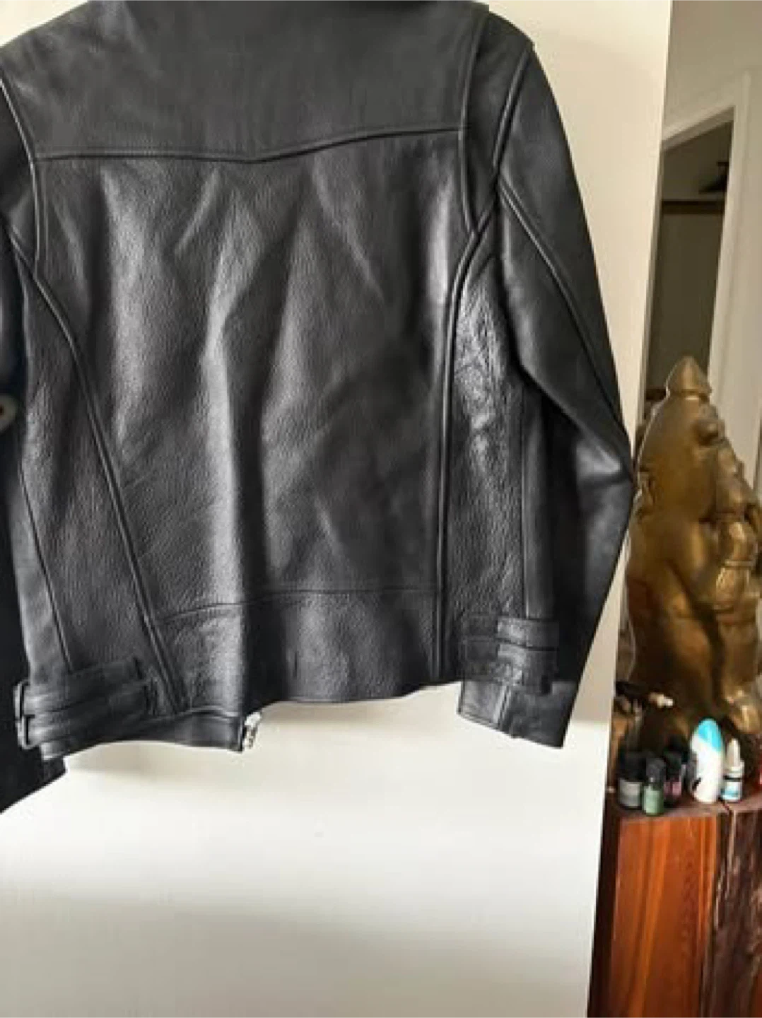 Vivastudio Collection Black Leather Moto Jacket - photo 4