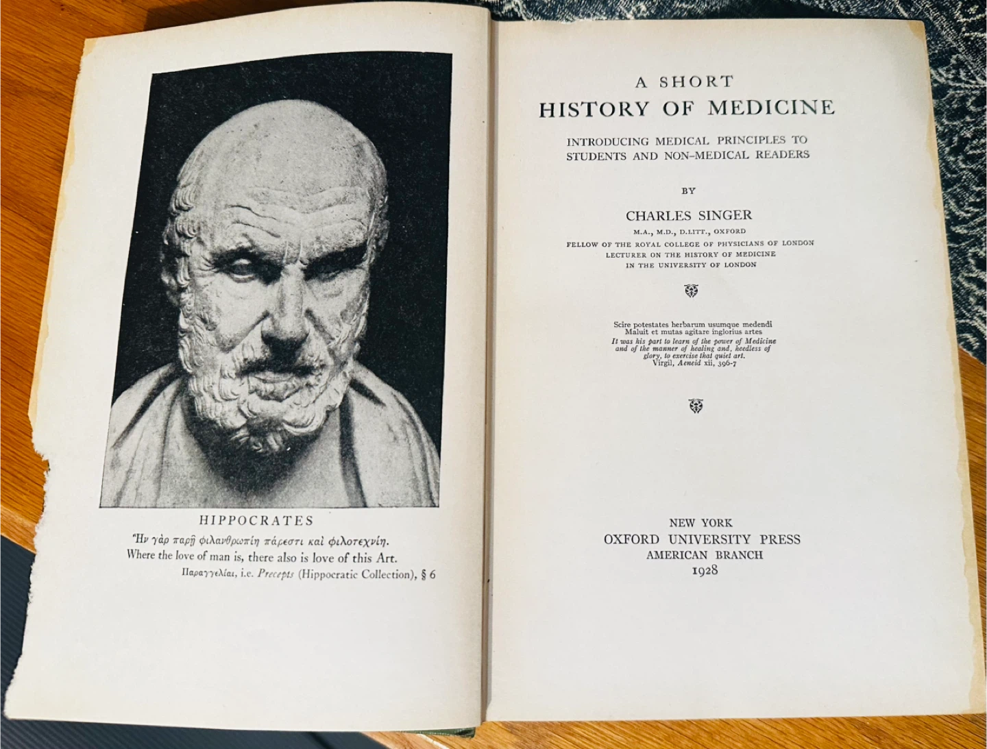 A Short History of Medicine by Charles Singer, 1928 - photo 4