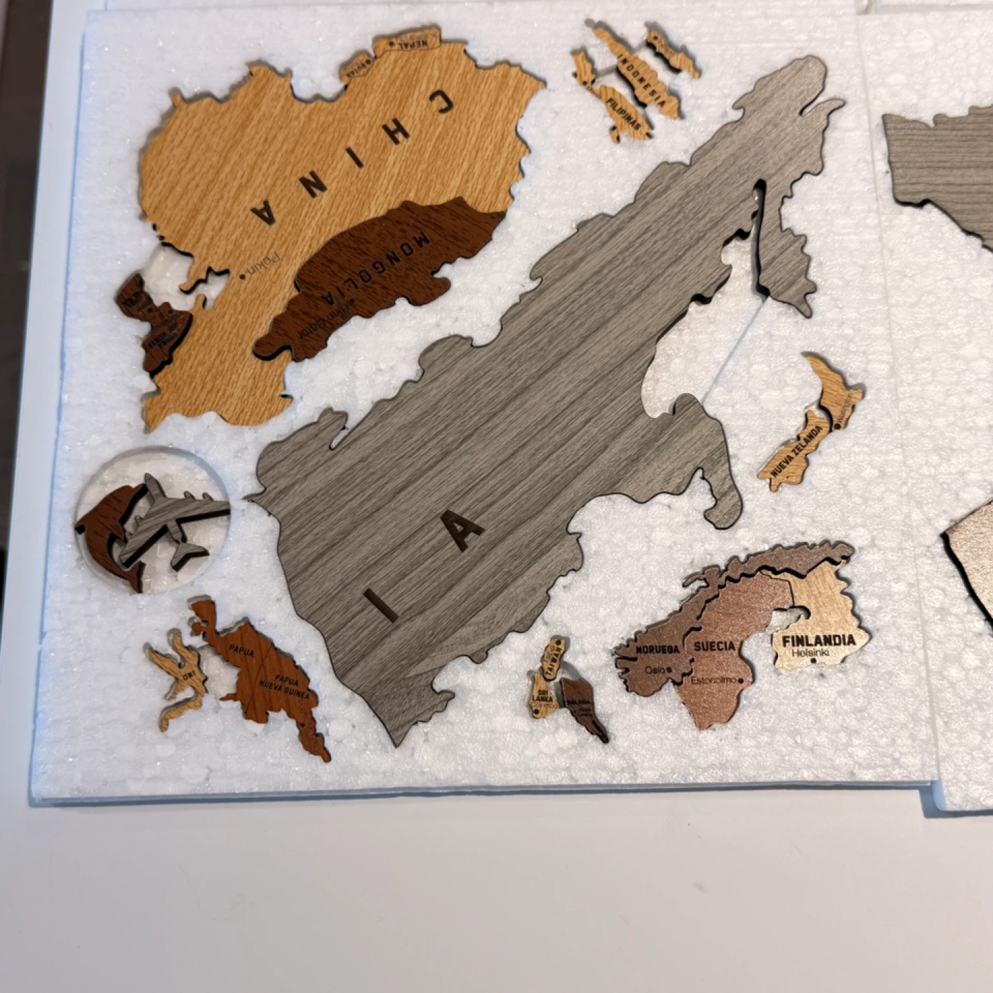 Wooden World Map Wall Art Decor - photo 5