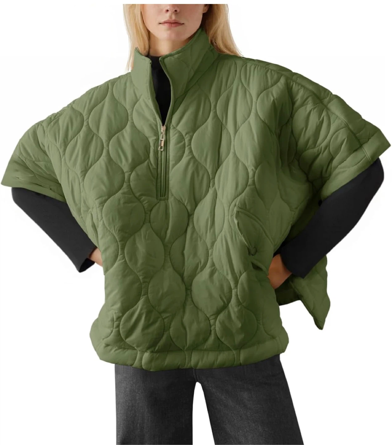 Green Puffer Cape