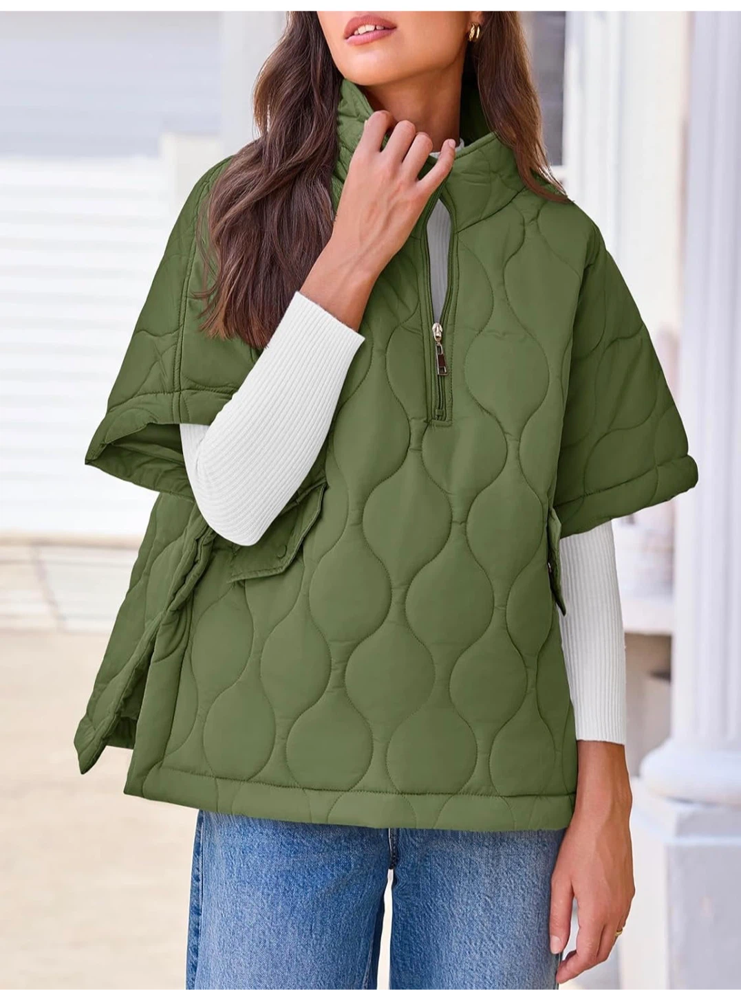 Green Puffer Cape - photo 2