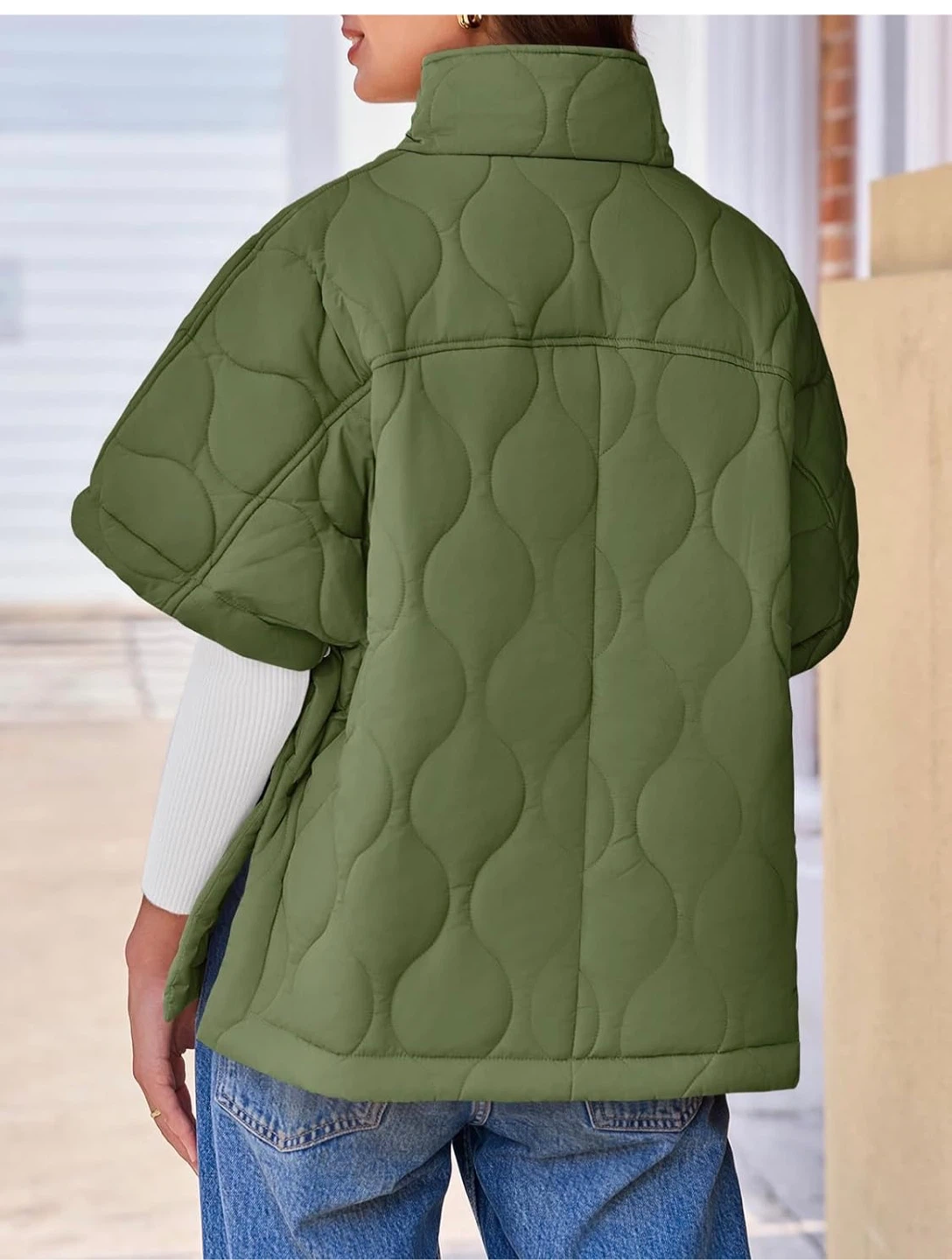 Green Puffer Cape - photo 3