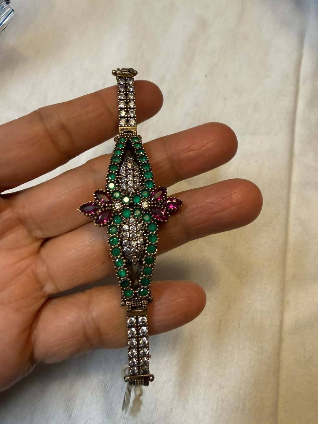 Sterling silver with copper Ornate 6.5” Bracelet - photo 3