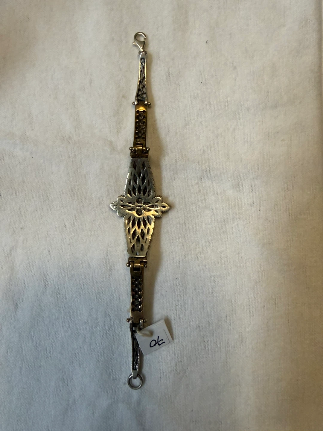 Sterling silver with copper Ornate 6.5” Bracelet - photo 2