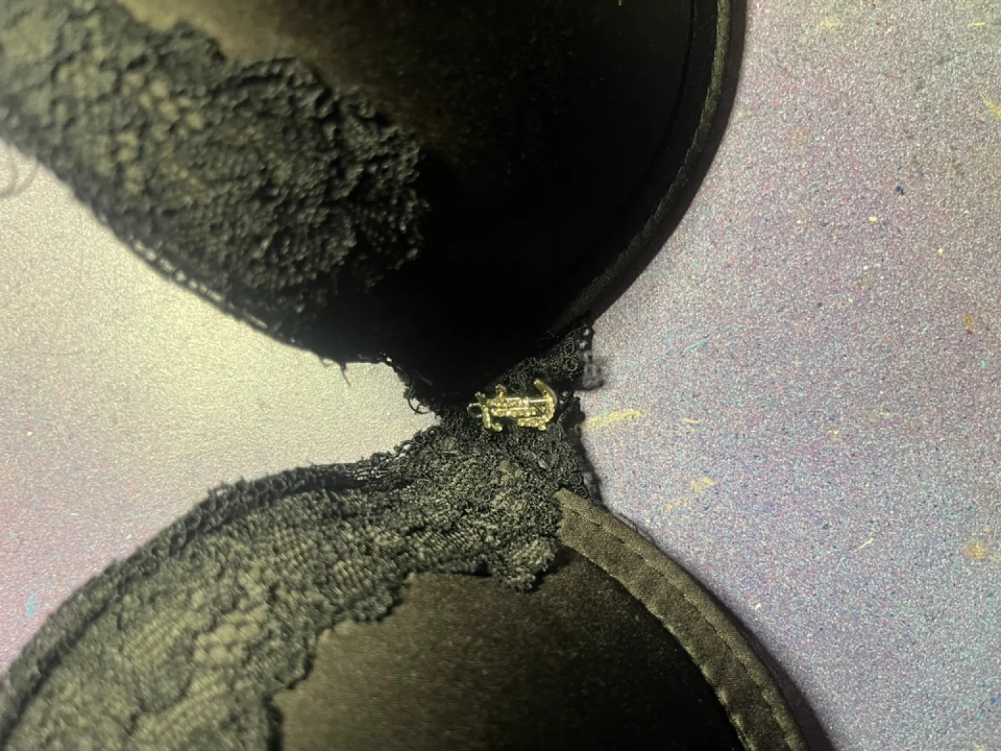 Juicy Couture Black Lace Trim Underwire Bra - photo 2