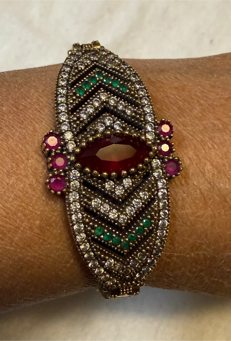 Elaborate sterling silver with copper 6.5” Bracelet - photo 5