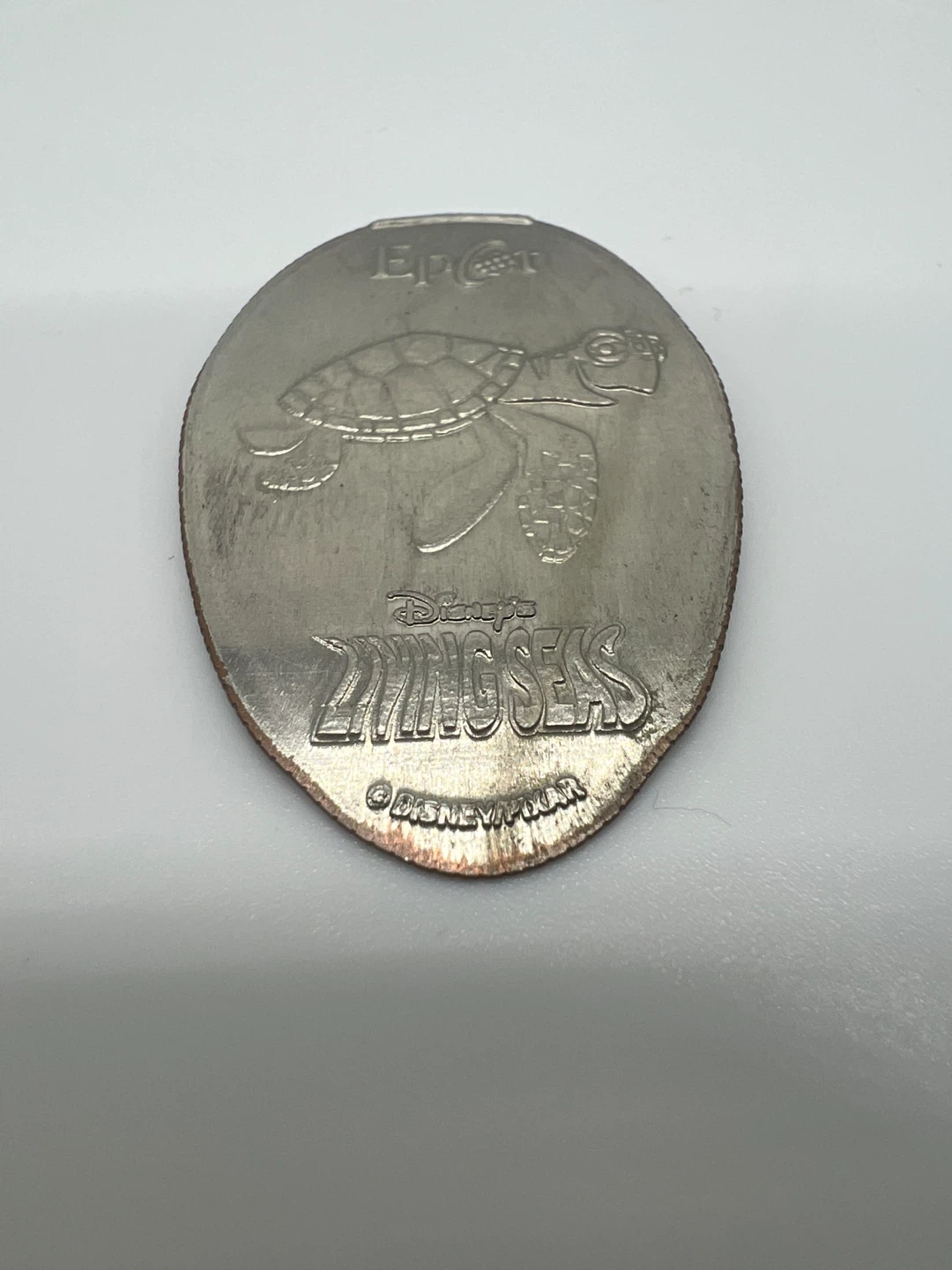 DISNEY EPCOT Crush Turtle Finding Nemo Pressed Quarter Coin - photo 2