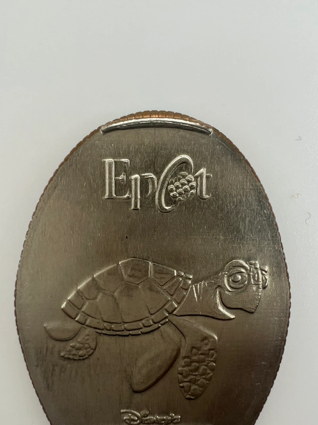 DISNEY EPCOT Crush Turtle Finding Nemo Pressed Quarter Coin - photo 3