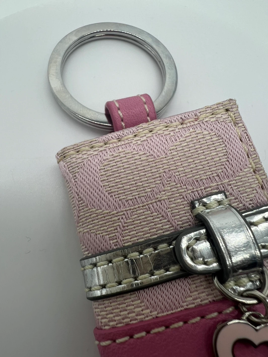 NEW COACH VTG Y2K Min Signature Picture Frame Key Fob Charm - photo 3