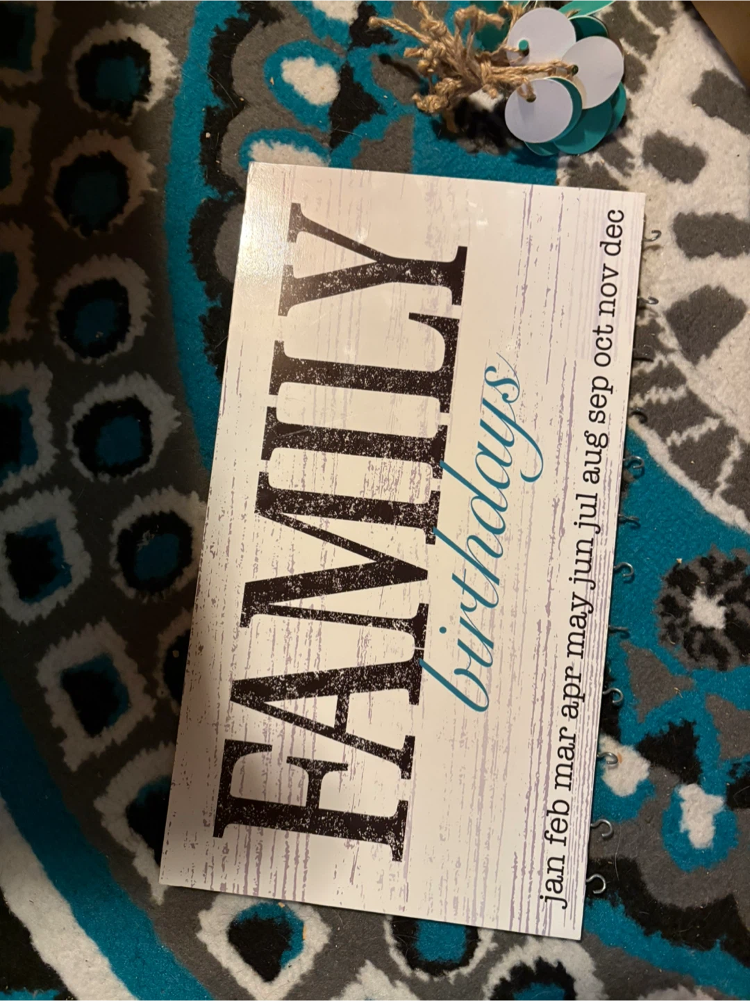 Family Birthday Calendar Board - photo 2