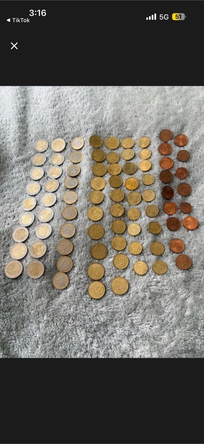 Buying people’s used euro coins