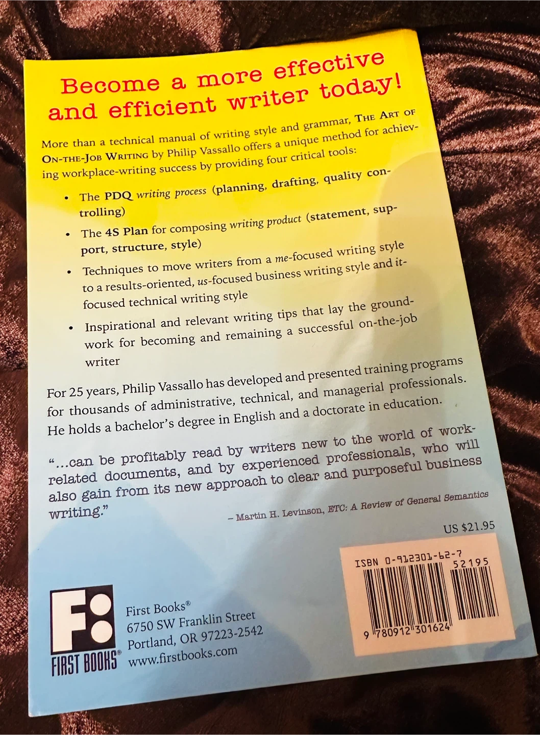 The Art of On-The-Job Writing by Philip Vassallo - photo 2