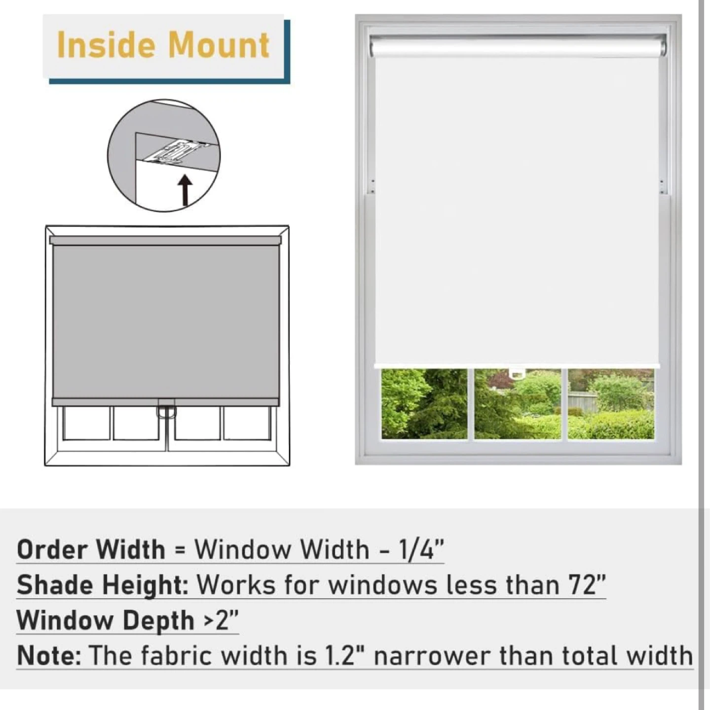 KCO Blackout Roller Blind - White - photo 4