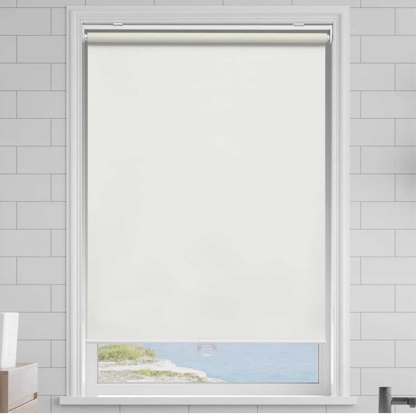 Light Filtering Roller Shade - Ivory - photo 2