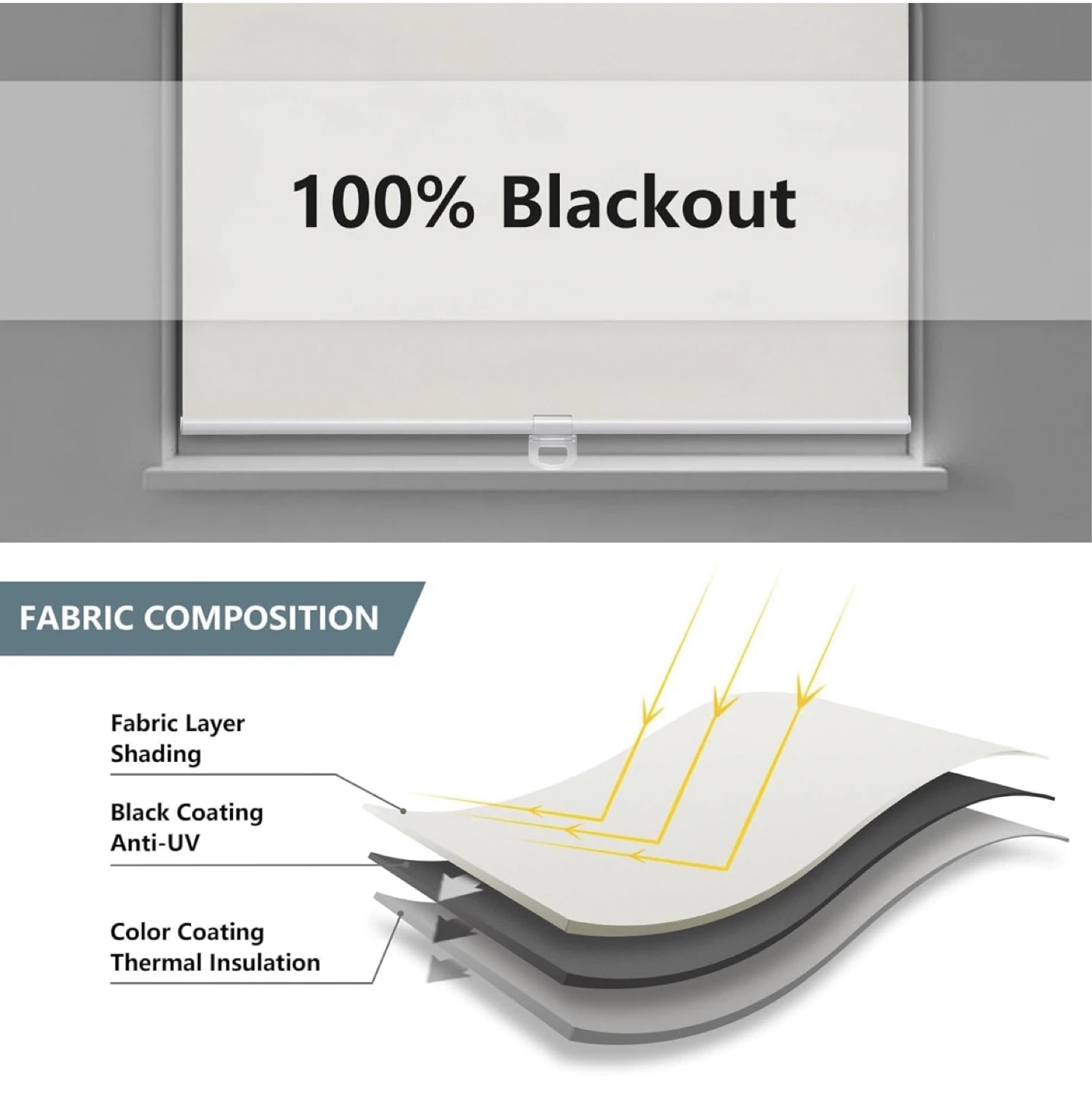 Light Filtering Roller Shade - Ivory - photo 5