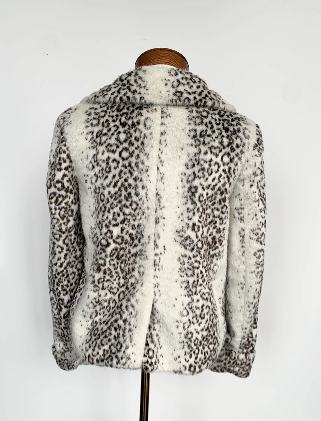Silence + Noise Leopard Print Faux Fur Jacket Size S - photo 3