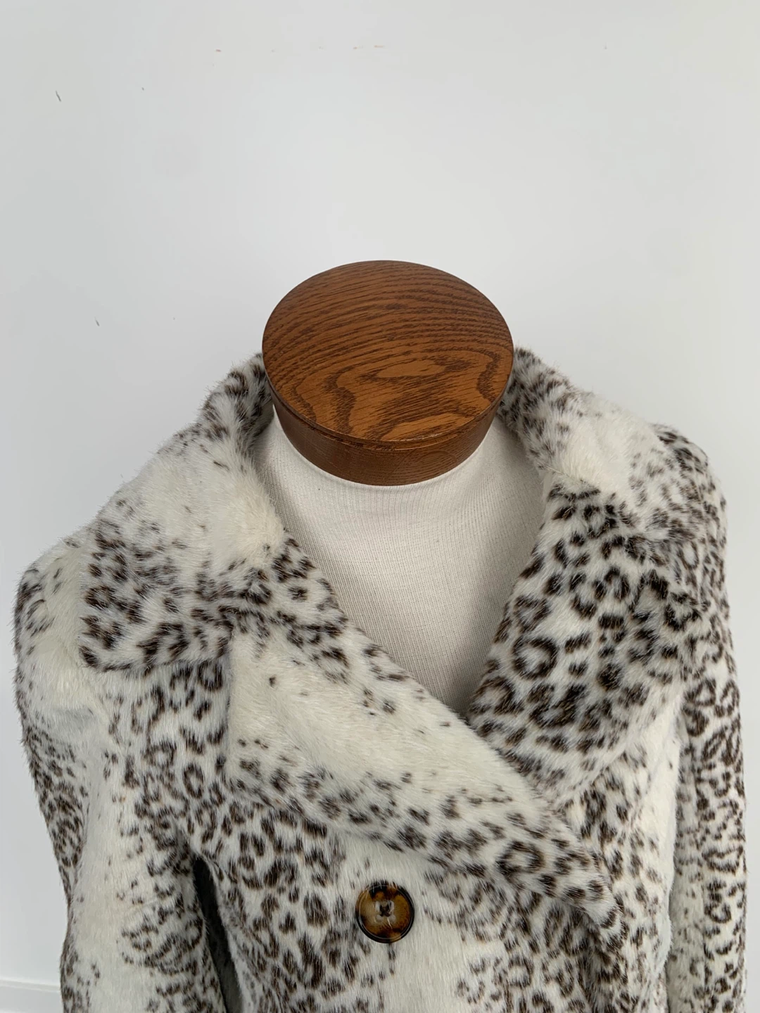 Silence + Noise Leopard Print Faux Fur Jacket Size S - photo 4