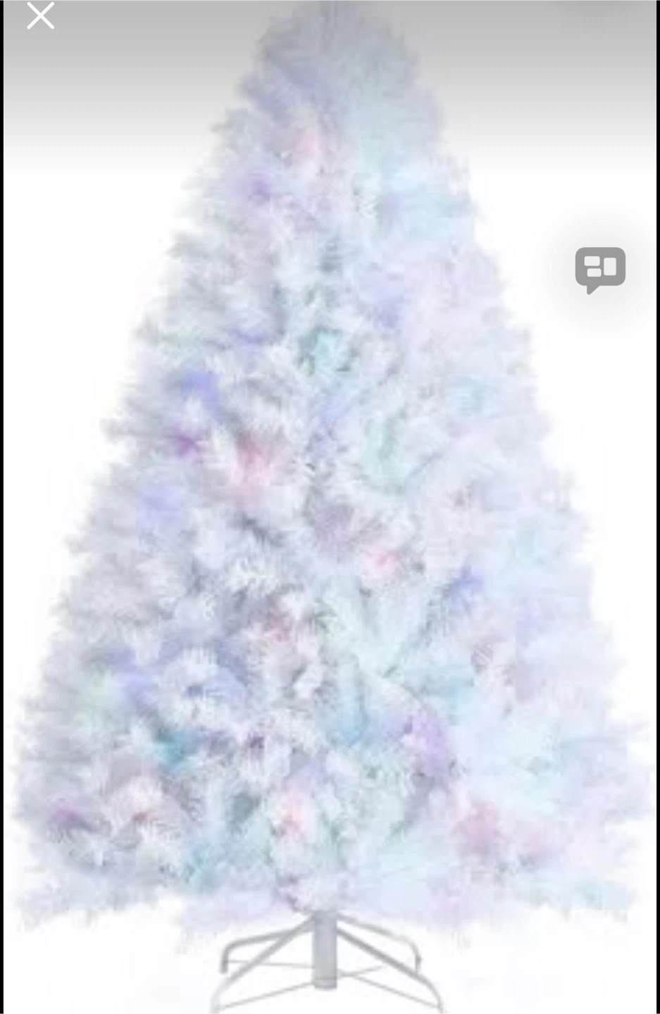 White Christmas Tree so many different settings on the light - photo 5