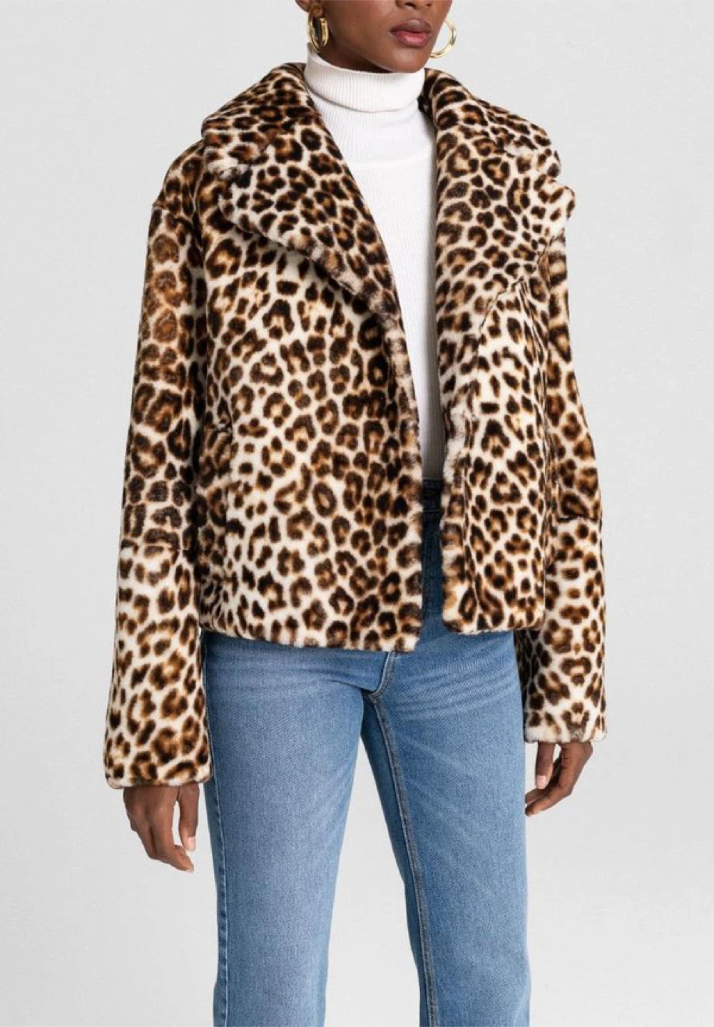 A.L.C. - Natural Leopard Fur Jacket - photo 3