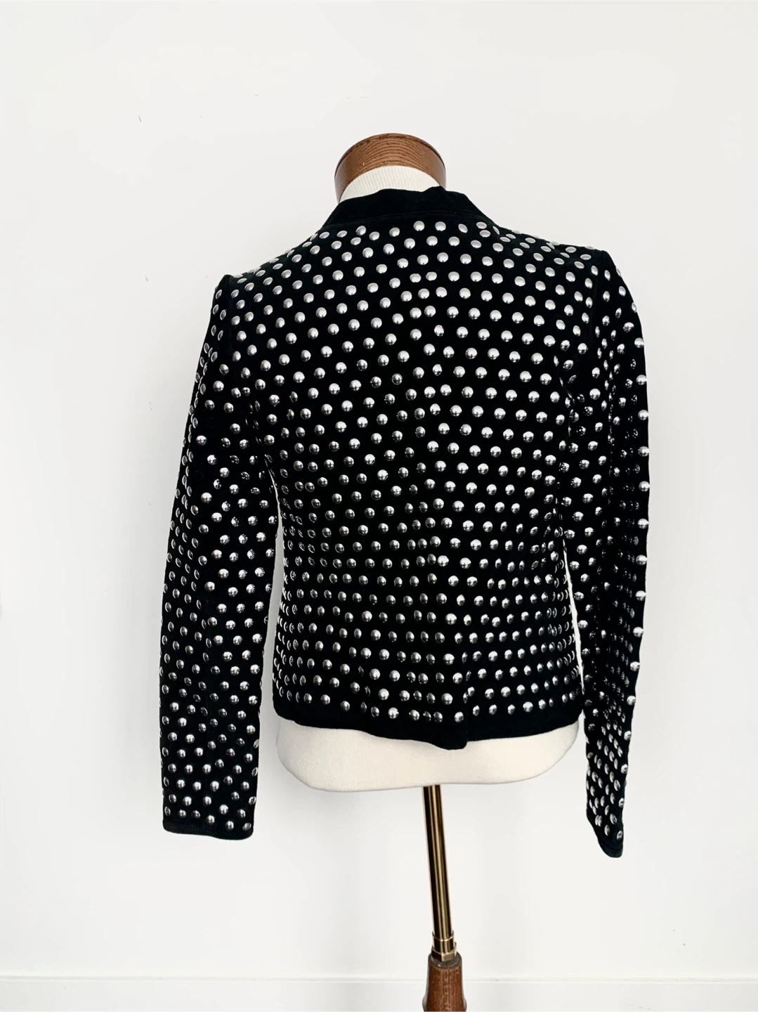 ZARA Woman Studio Black Studded Jacket - Size S - photo 3