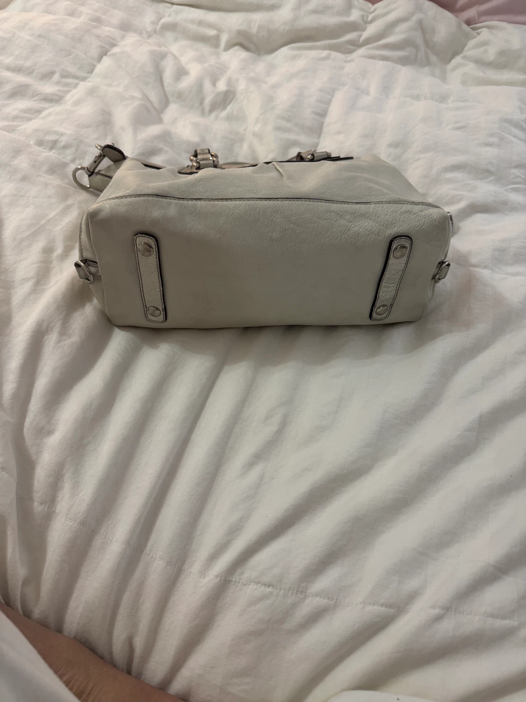 Coach White Leather Satchel Bag - photo 3