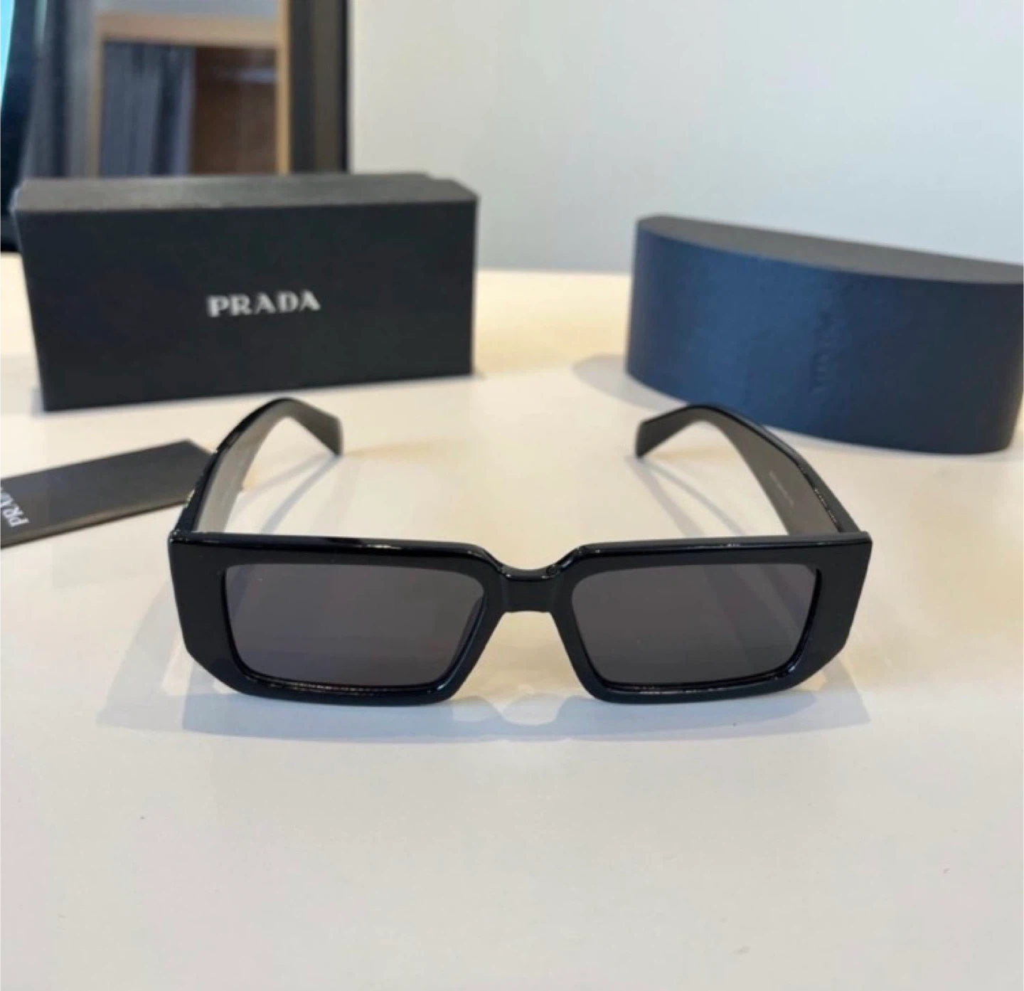 Prada Black Rectangular Sunglasses - photo 2
