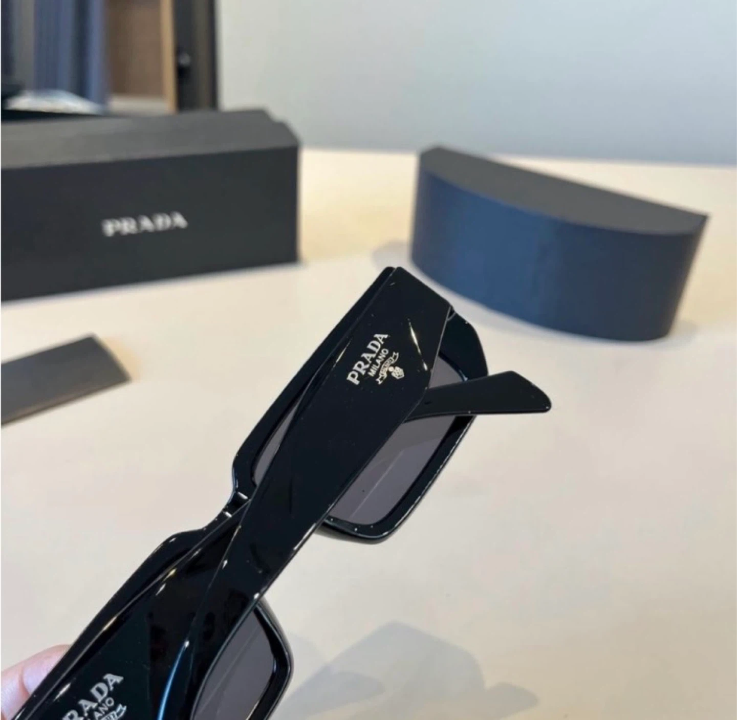 Prada Black Rectangular Sunglasses - photo 5