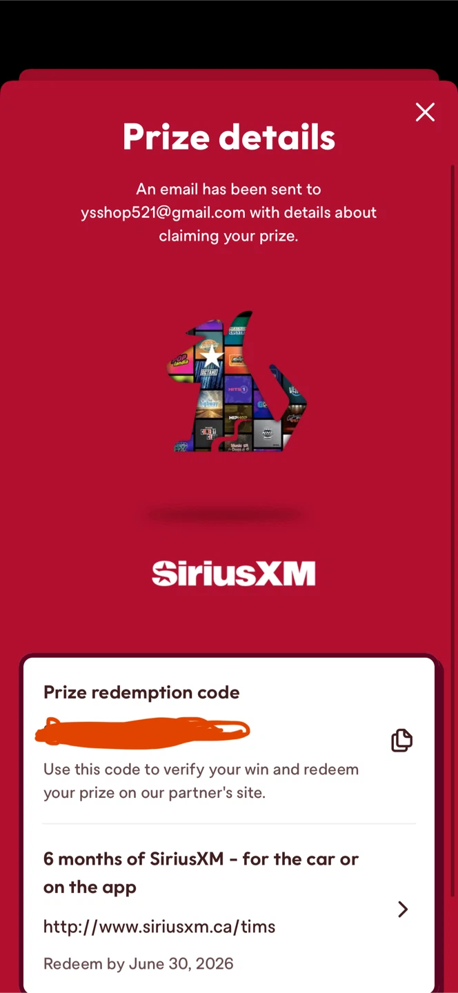 SiriusXM 6-Month Subscription
