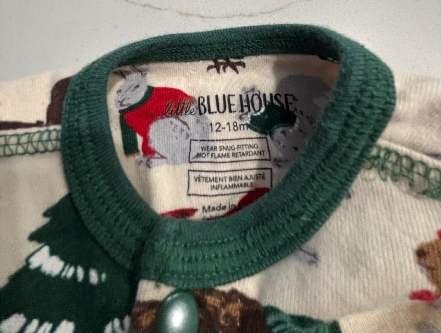 Little Blue House Pajamas 12-18m - photo 3