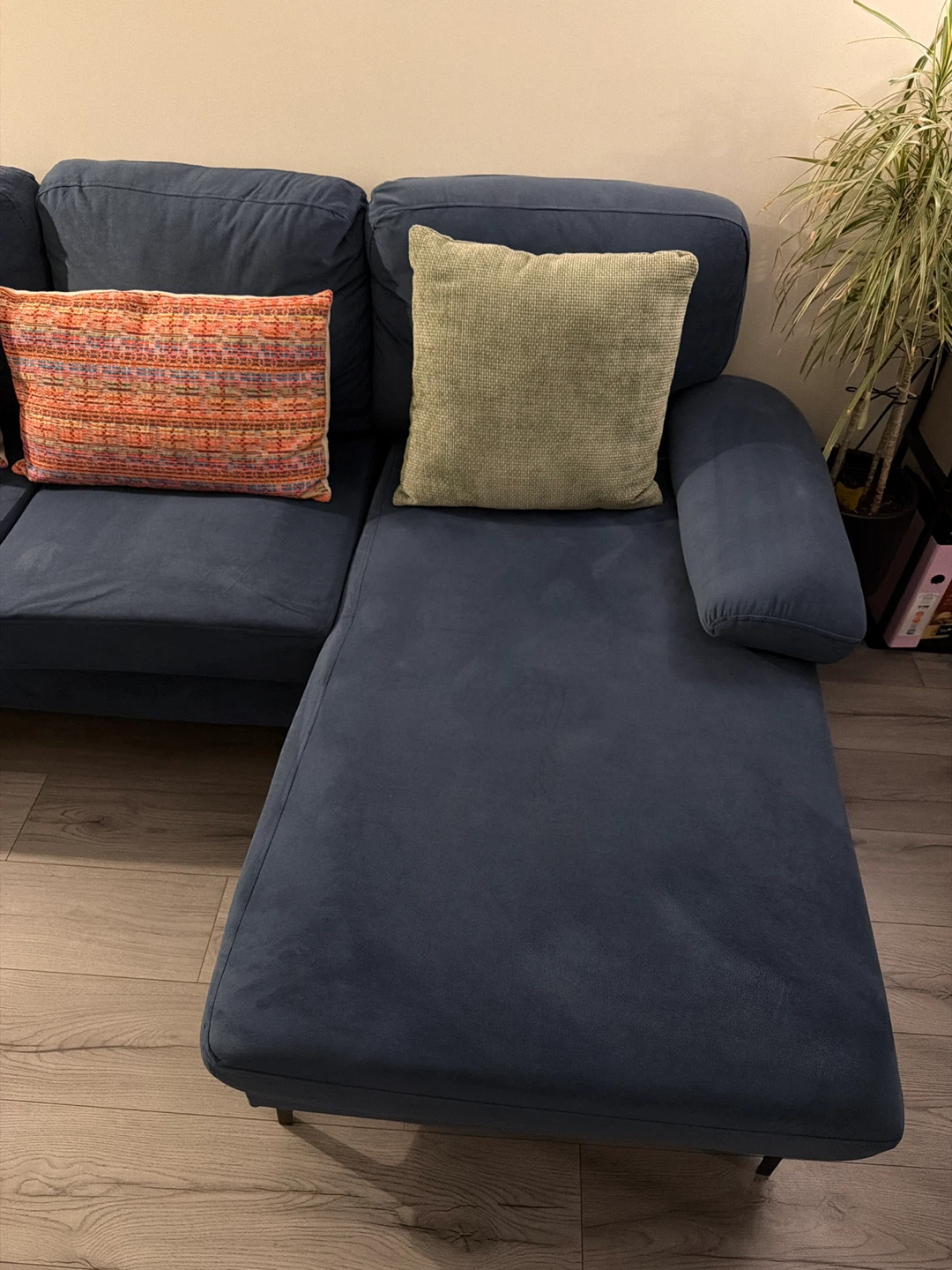 U Shaped 4 Seater Blue Couch - photo 4
