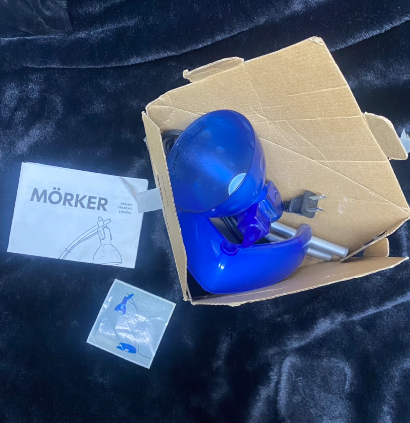 IKEA MÖRKER Blue Desk Lamp - photo 2