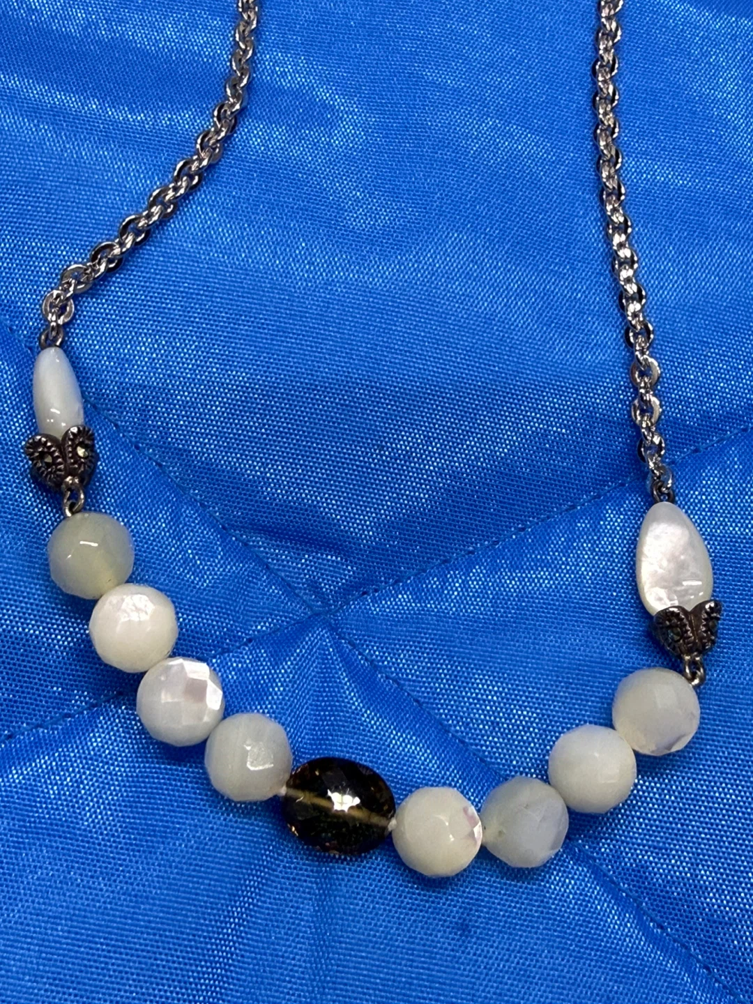 925 Sterling Silver Beaded Necklace