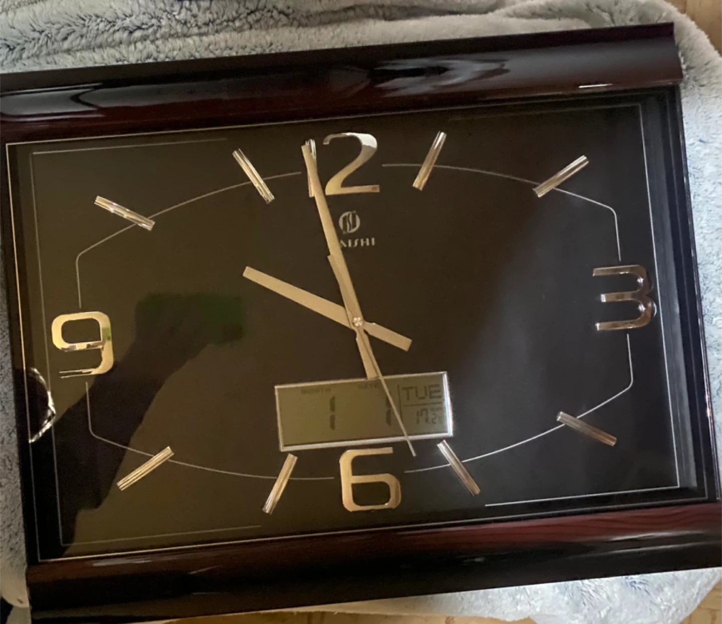 HAOHUA Wall Clock with Digital Display - photo 2