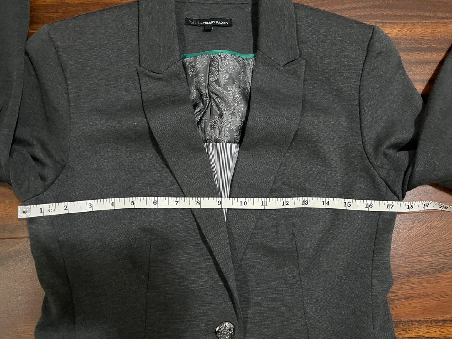 Hilary Radley women’s XS blazer, stretch, office, grey - photo 4